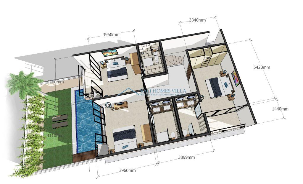 brand new 3 bedroom designer complex villa legian for sale 4
